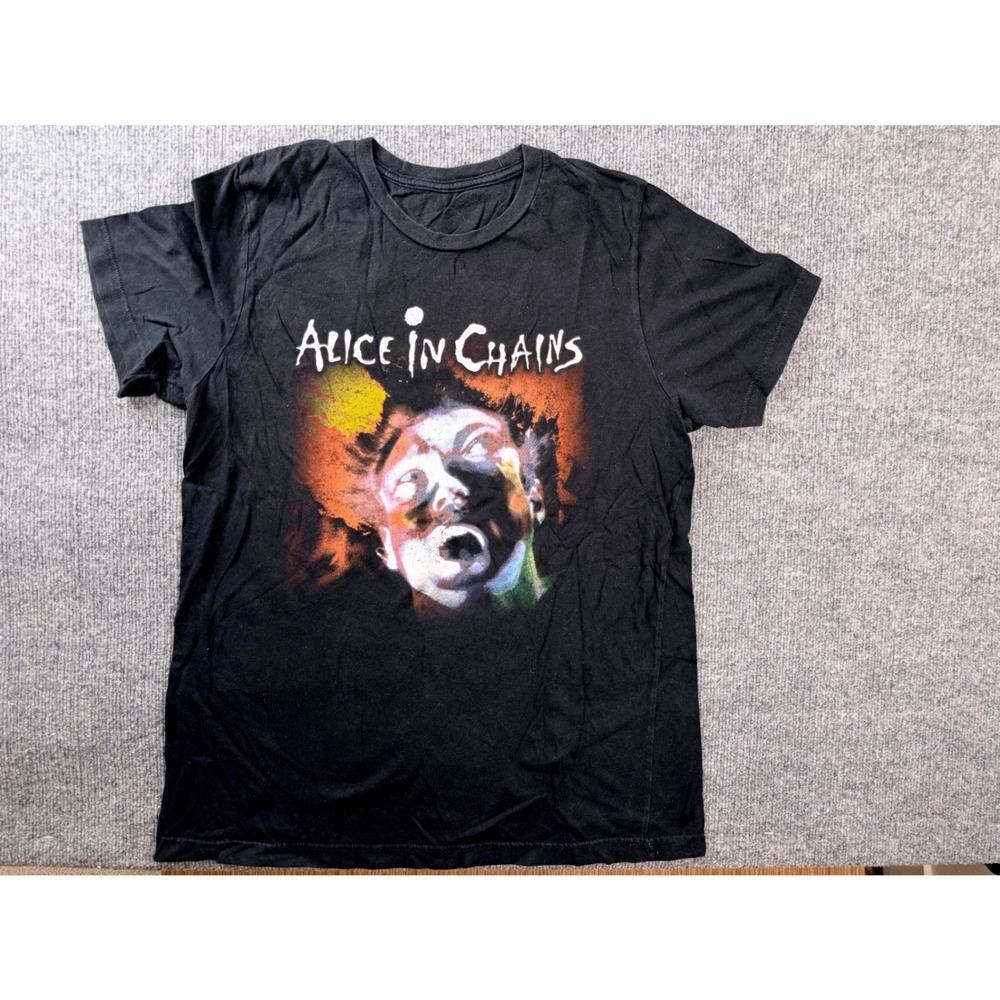 Alice In Chains Facelift Band Graphic Tee Shirt Black Mens Small Grunge Rock
